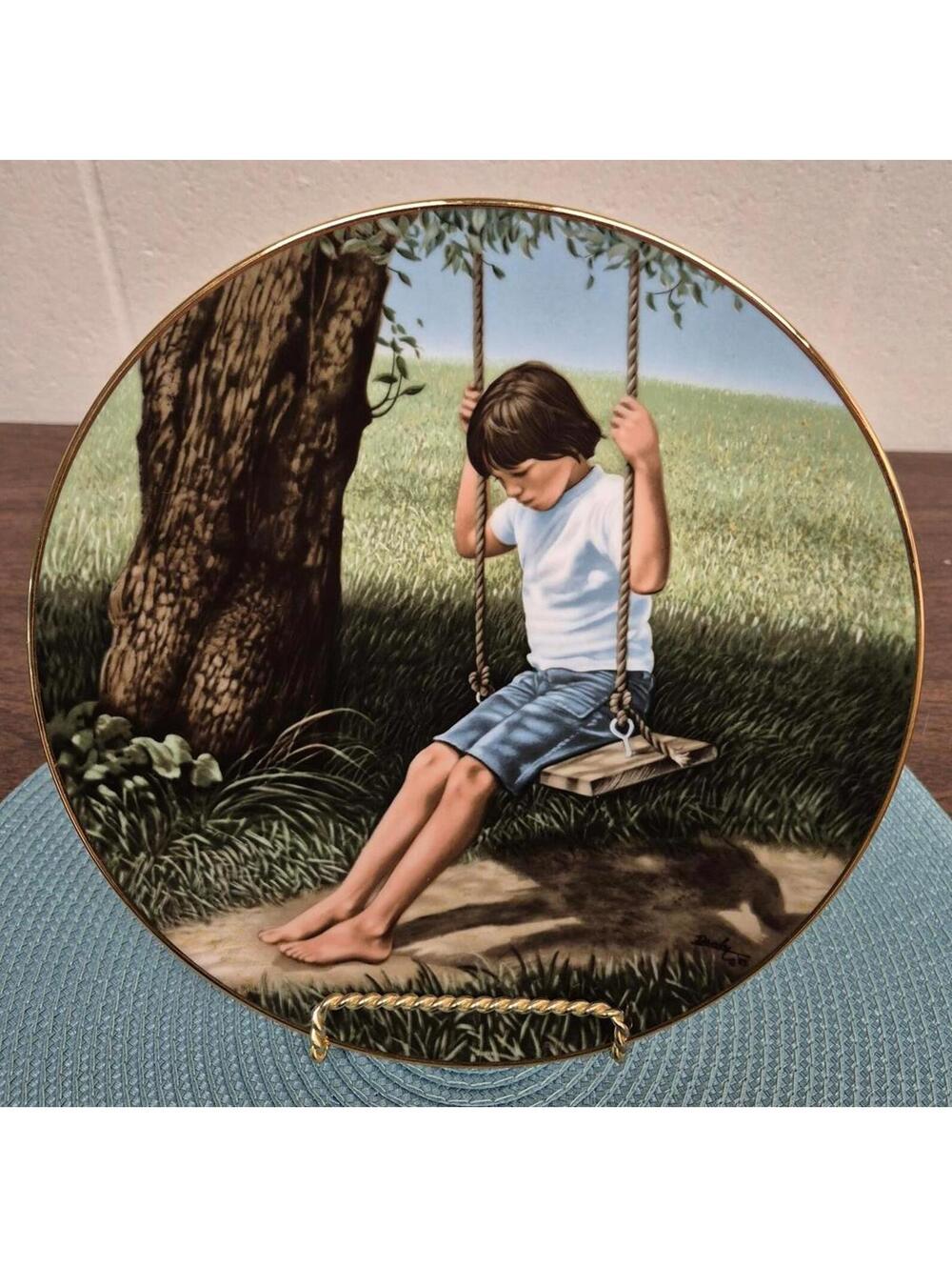 Daydreamer Plate - Reflections of Youth Collection by Ken Danby